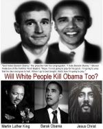 Steven Anderson of the Faithful Word Baptist Church: "God hates Barack Obama," the preacher told his congregation. "I hate Barack Obama. He deserves to die." (Will White People Kill Obama, Too; part VI)